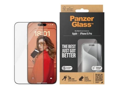 PanzerGlass Skjermbeskyttelse iPhone 15 Pro