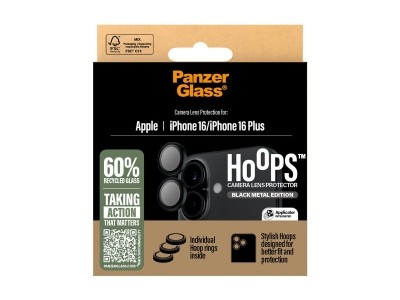 PanzerGlass Linsebeskyttelse iPhone 16/16 Plus